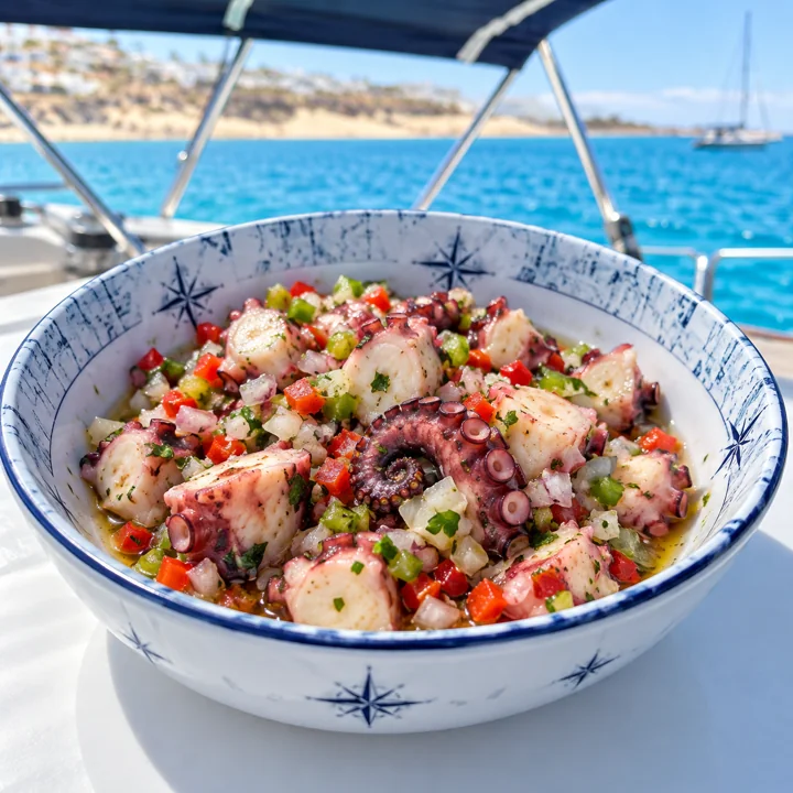 Octopus vinaigrette