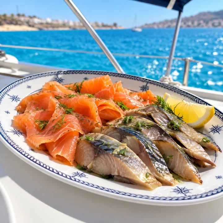 Smoked fish board